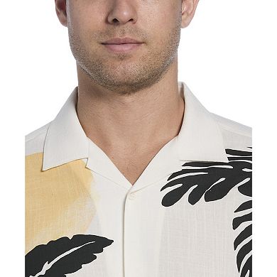 Men's Cubavera Sunset Print Short Sleeve Button-Down Shirt
