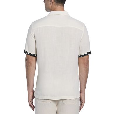 Men's Cubavera Sunset Print Short Sleeve Button-Down Shirt