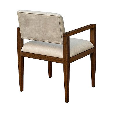 INK+IVY Benson Upholstered Dining Chairs with Arms Set of 2