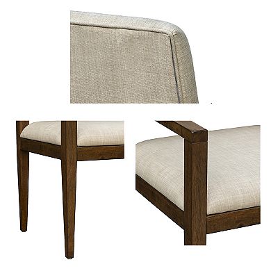 INK+IVY Benson Upholstered Dining Chairs with Arms Set of 2