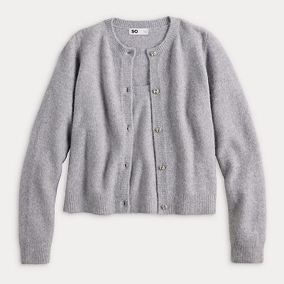 relaxed knitted cardigan - Black | Monki WW