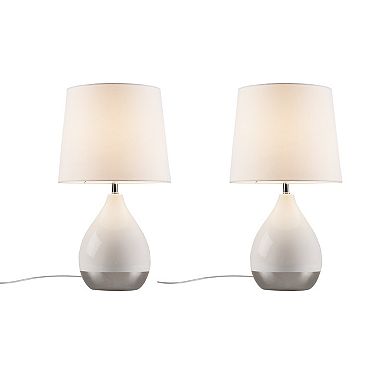510 Design Liora 2-Tone Ceramic Table Lamp Set of 2
