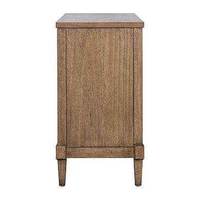 Martha Stewart Salina Woven Cane Accent Cabinet