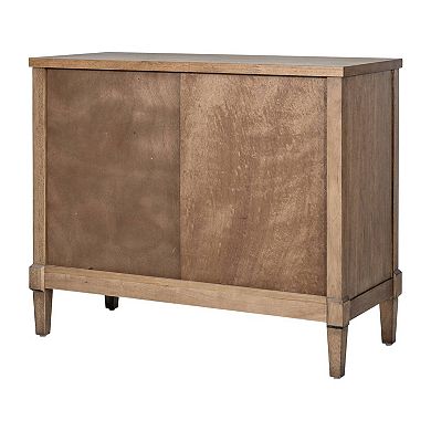 Martha Stewart Salina Woven Cane Accent Cabinet