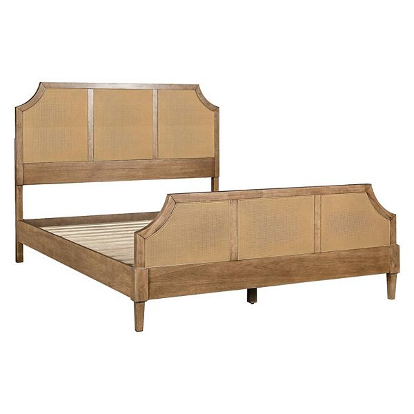 Martha Stewart Salina Woven Cane Queen Platform Bed