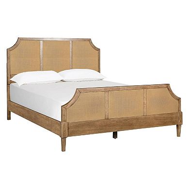 Martha Stewart Salina Woven Cane Queen Platform Bed