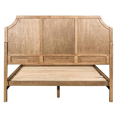 Martha Stewart Salina Woven Cane Queen Platform Bed