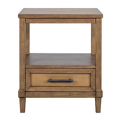 Martha Stewart Salina Woven Cane Nightstand