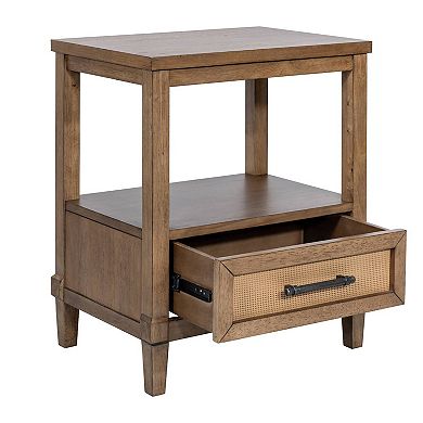 Martha Stewart Salina Woven Cane Nightstand
