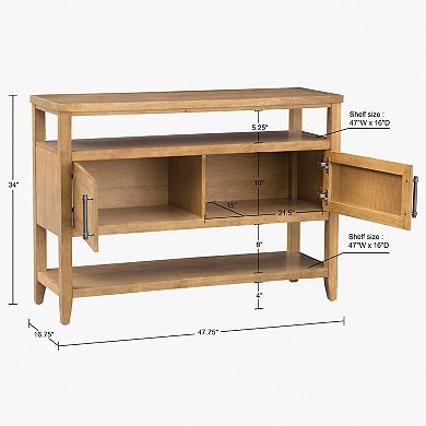 Martha Stewart Naomi 2 Door Storage Console Table