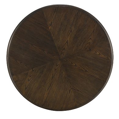 Martha Stewart Philippe Round Coffee Table with Shelf