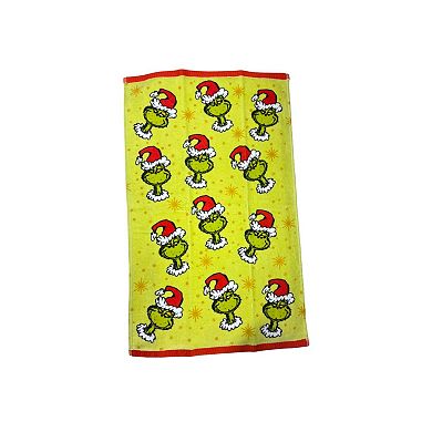 Dr. Seuss Grinch Face Hand Towel