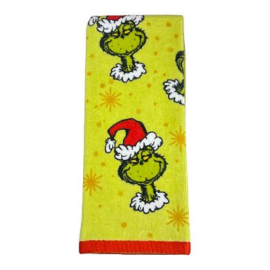 Dr. Seuss Grinch Face Hand Towel