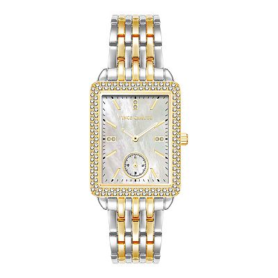 Vince Camuto Women s Mother of Pearl Dial Crystal Watch