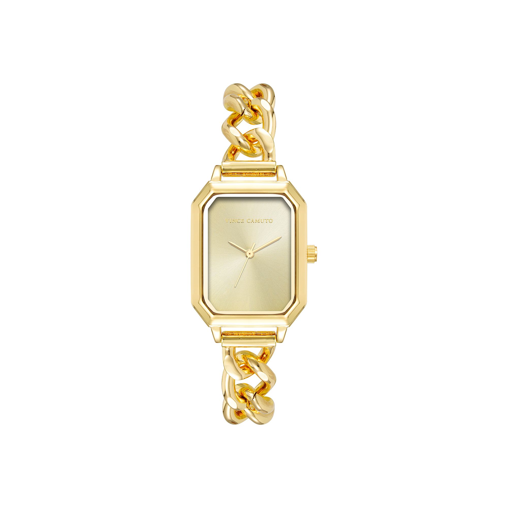 Vince Camuto Womens Chain Link Watch, Size: 32 mm, Gold Tone