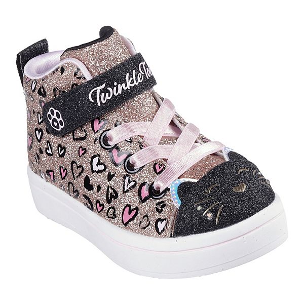 Skechers Kids Twi Lites 2.0 Kitty Cutie 314388N Toddler Girls Shoes Rosegold 10 Toddler M Canvas