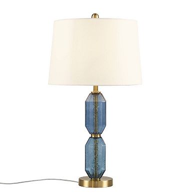 Hampton Hill Zirconia Faceted Glass Table Lamp