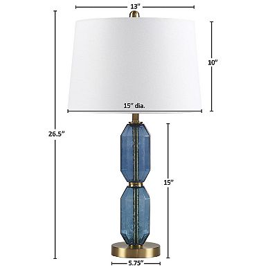 Hampton Hill Zirconia Faceted Glass Table Lamp
