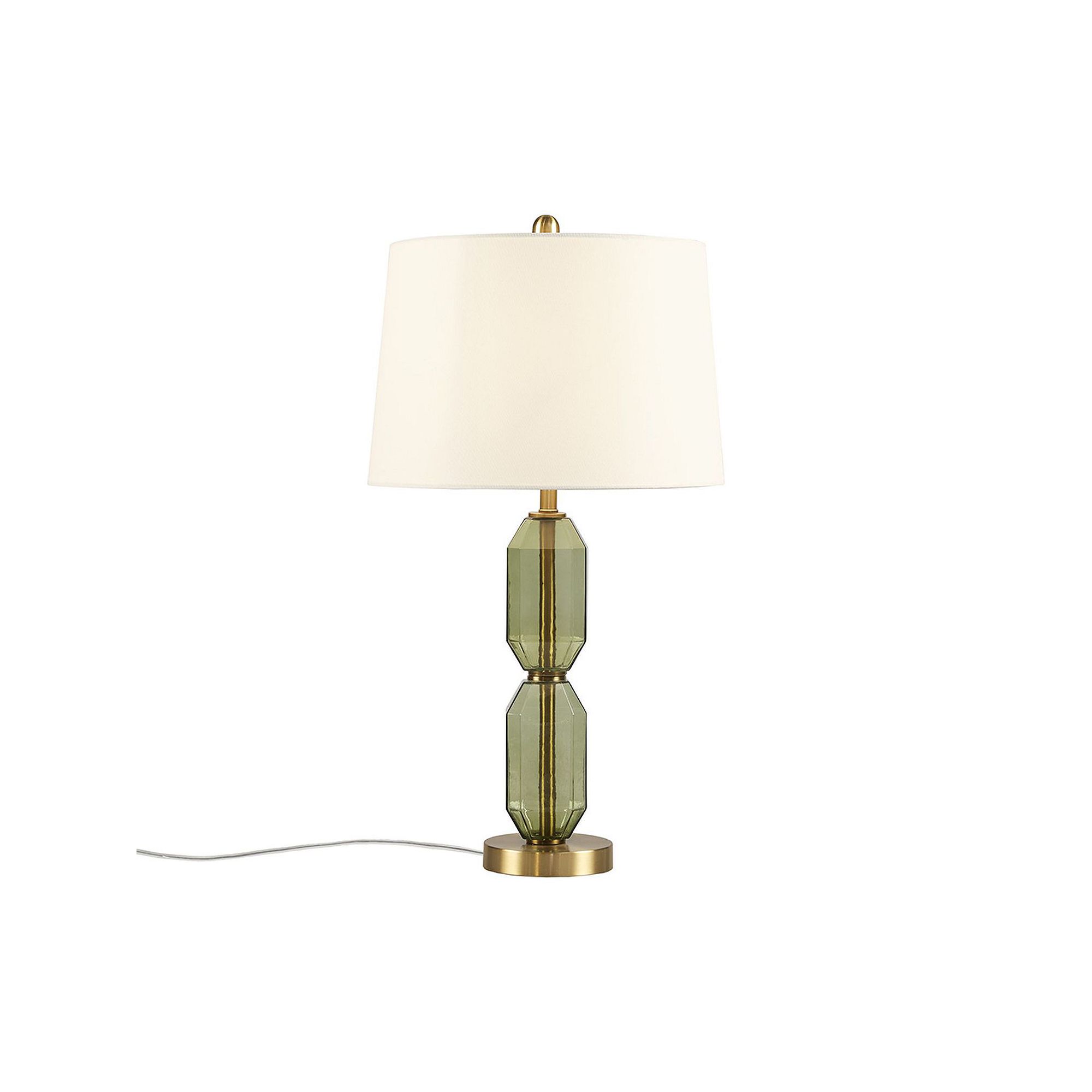 510 Design Zirconia Faceted Glass Table Lamp, Green