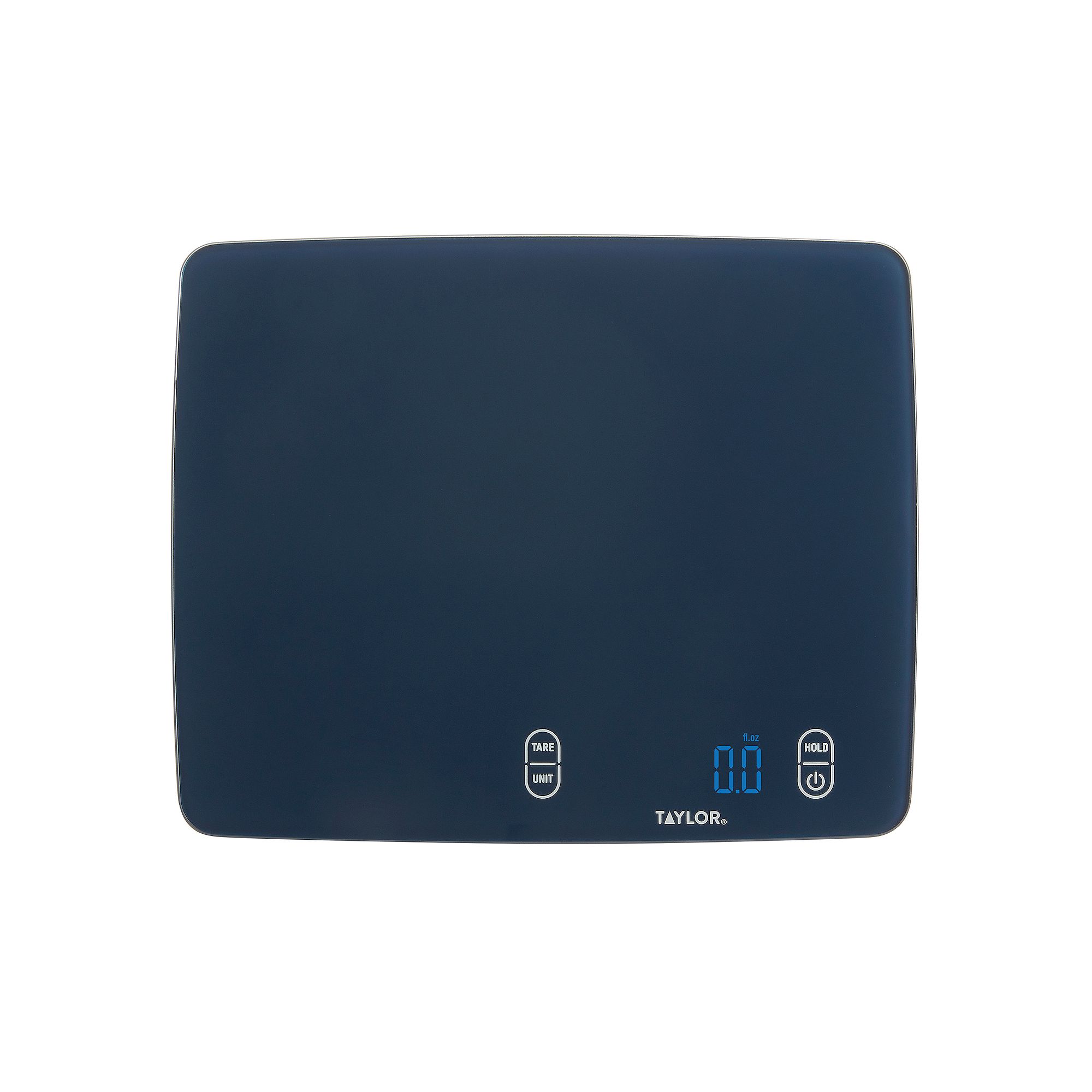 Taylor 30 lbs. Glass Surface Digital Kitchen Scale, Blue