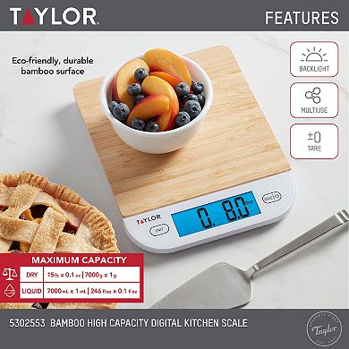 Taylor 15-lb. Kitchen Food Scale