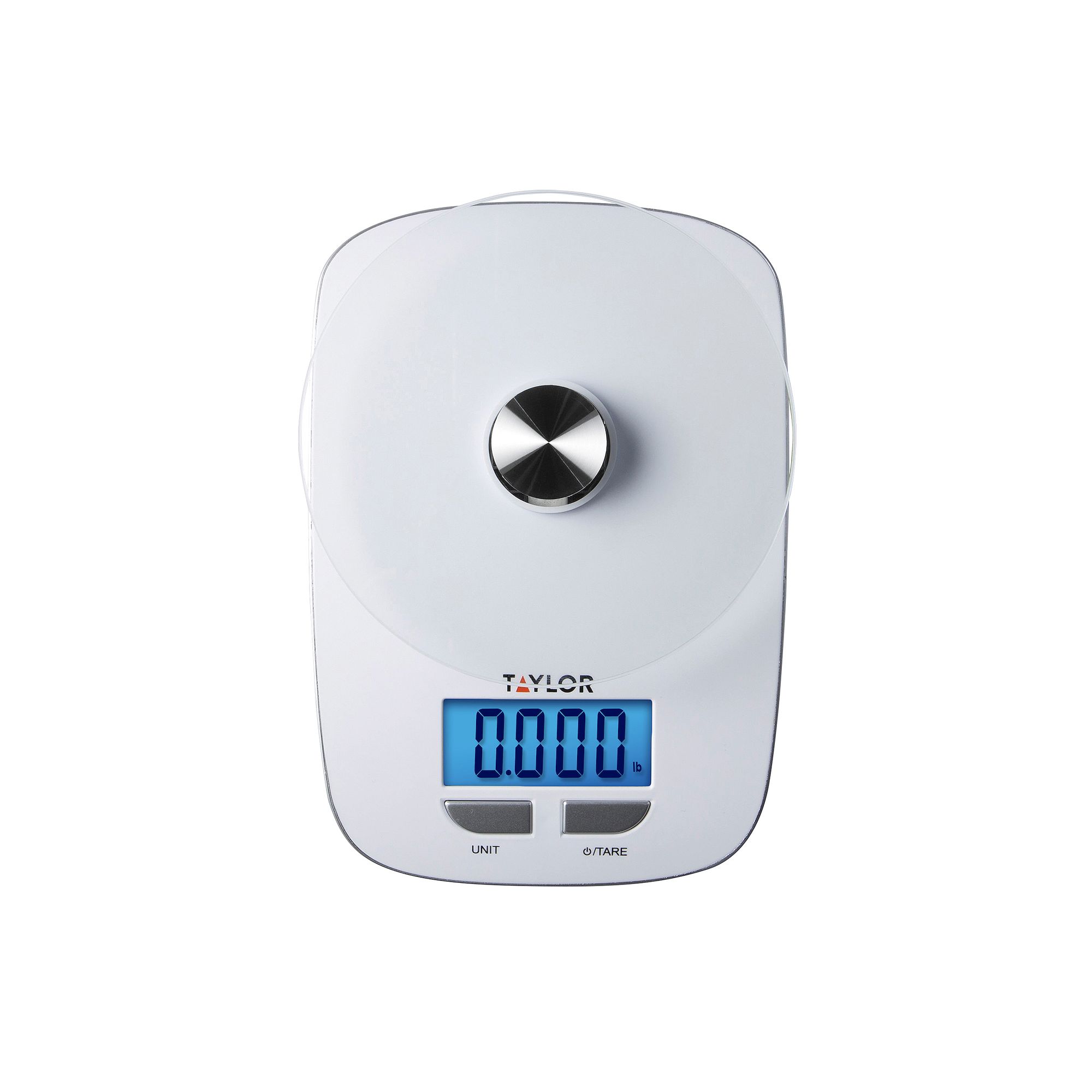 Taylor 11-lb. Glass Platform Digital Kitchen Scale, White