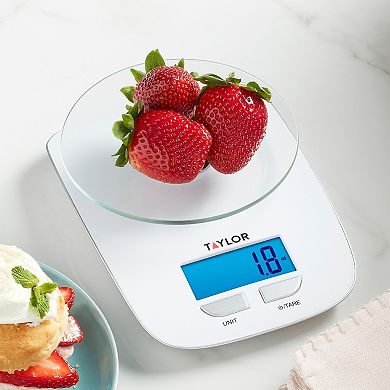 Taylor 11-lb. Glass Platform Digital Kitchen Scale