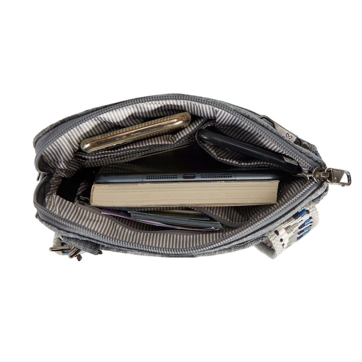 Travelon Anti-theft Boho Slim Crossbody Umhängetasche