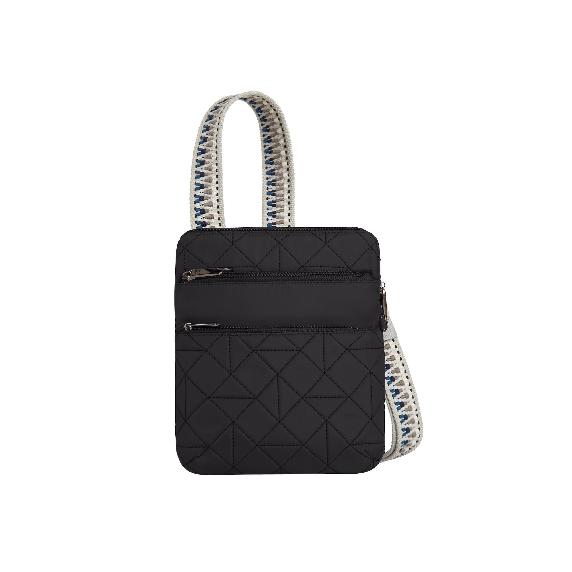 Travelon Anti-Theft Boho Slim Crossbody Bag, Black