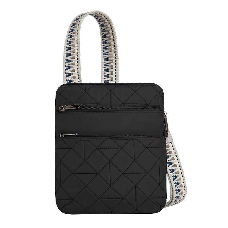 Travelon Anti-Theft Boho Slim Crossbody Bag, Black