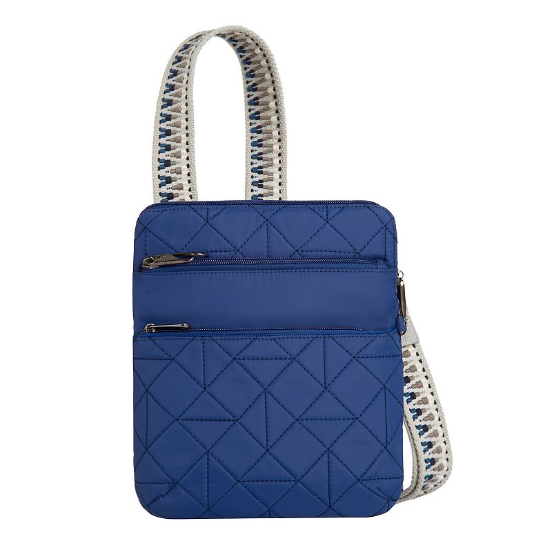 Travelon Anti-Theft Boho Slim Crossbody Bag, Lush Blue