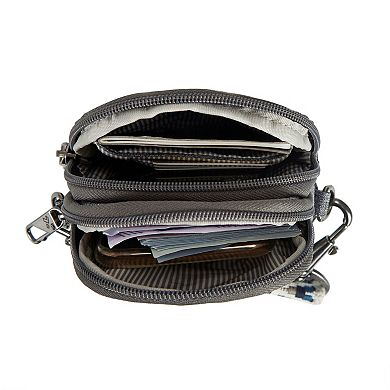 Travelon Anti-Theft Boho 2-Compartment Crossbody Phone Bag