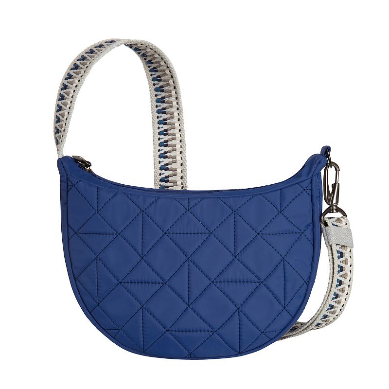 Travelon Anti-Theft Boho Slouchy Crossbody Bag, Lush Blue