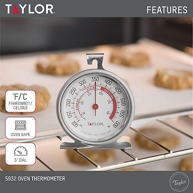 Taylor Large Dial Kitchen Cooking Oven Thermometer