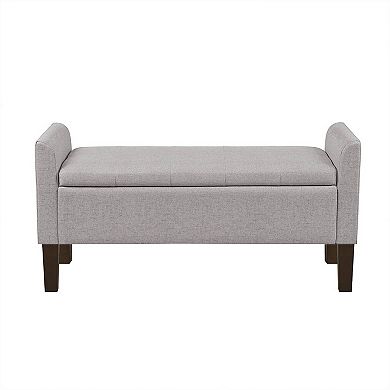 510 Design Blaire Flip-Top Upholstered Storage Bench