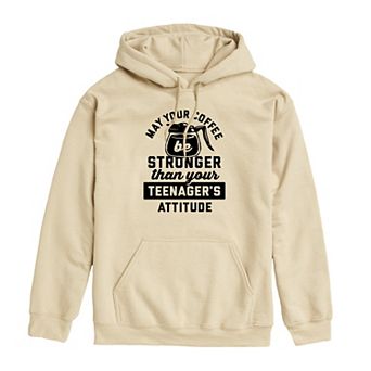 Men's Coffee Stronger than Teenagers Attitude Graphic Hoodie