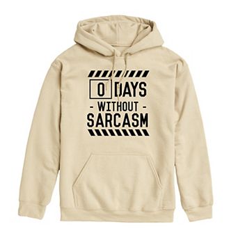 Men's 0 Days Without Sarcasm Graphic Hoodie