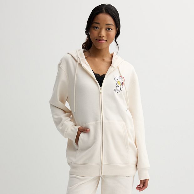 juemi  スヌーピーコラボ  フーディー Amazon.com: Peanuts - Donut Coffee Snoopy Zip Hoodie : Clothing