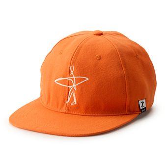Women's SIJJL Surfboard Embroidered Orange Snapback Hat