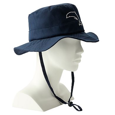 Women's SIJJL Dolphin Embroidered Dark Blue Sun Hat