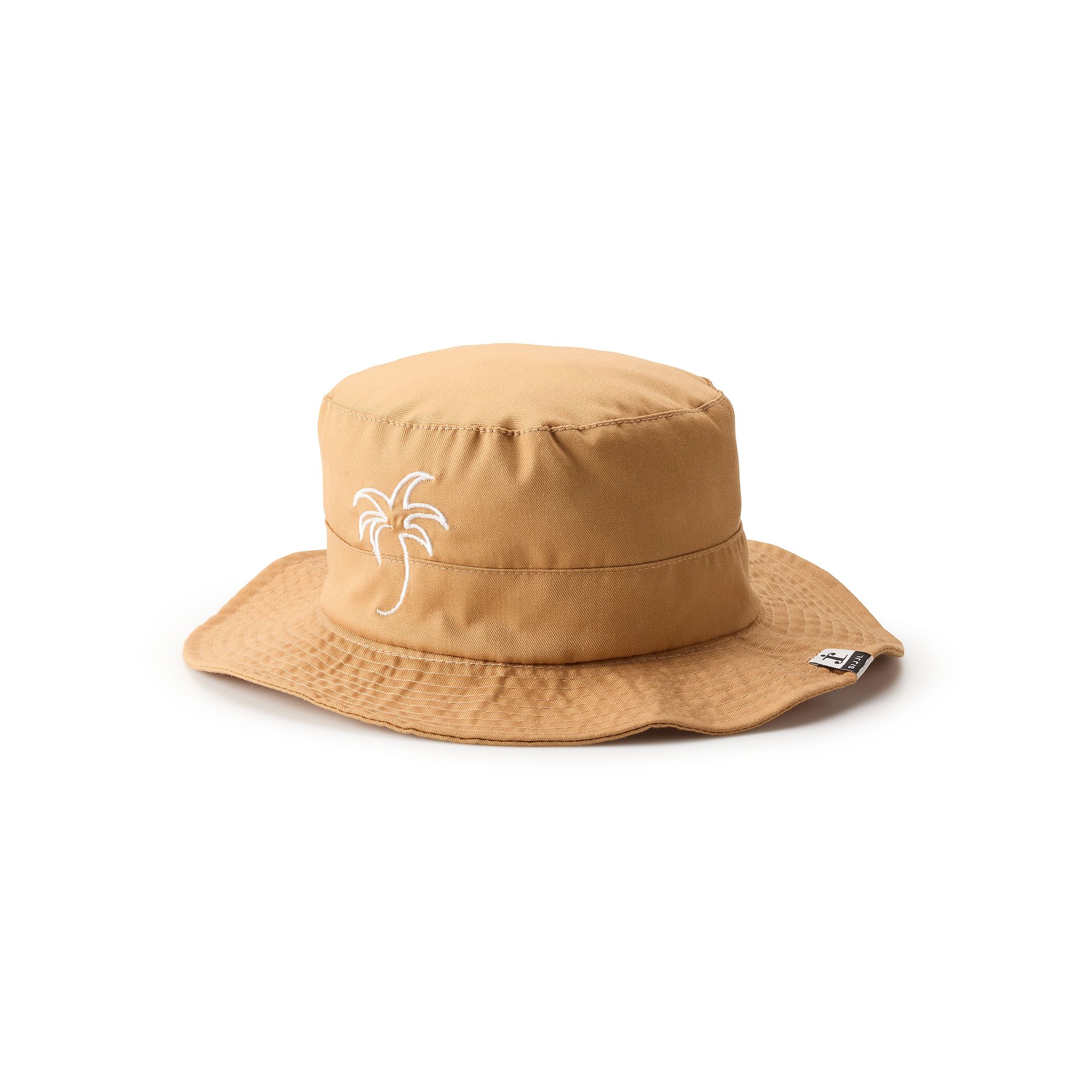 Womens SIJJL Tropical Beach Embroidered Sun Hat, Brown
