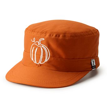 Women's SIJJL Pumpkin Embroidered Orange Cadet Hat