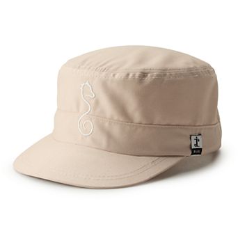 Women's SIJJL Seahorse Embroidered Light Brown Cadet Hat