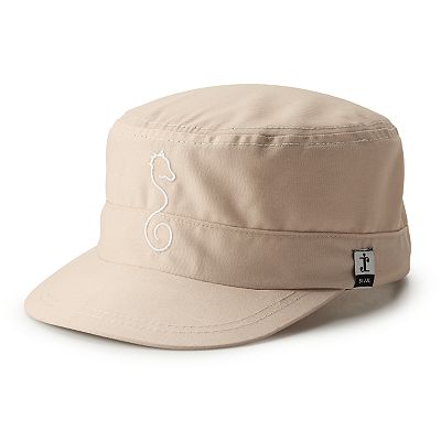 Women's SIJJL Seahorse Embroidered Light Brown Cadet Hat