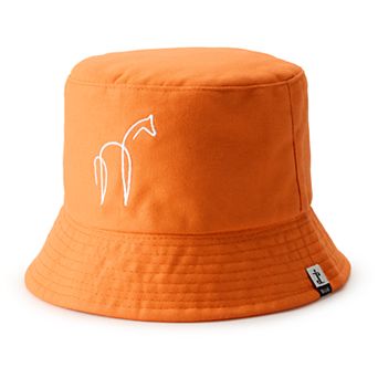 Women's SIJJL Giraffe Embroidered Orange Bucket Hat