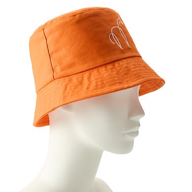Women's SIJJL Giraffe Embroidered Orange Bucket Hat
