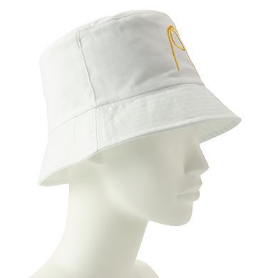 Women's SIJJL Puppy Embroidered Putih Bucket Hat