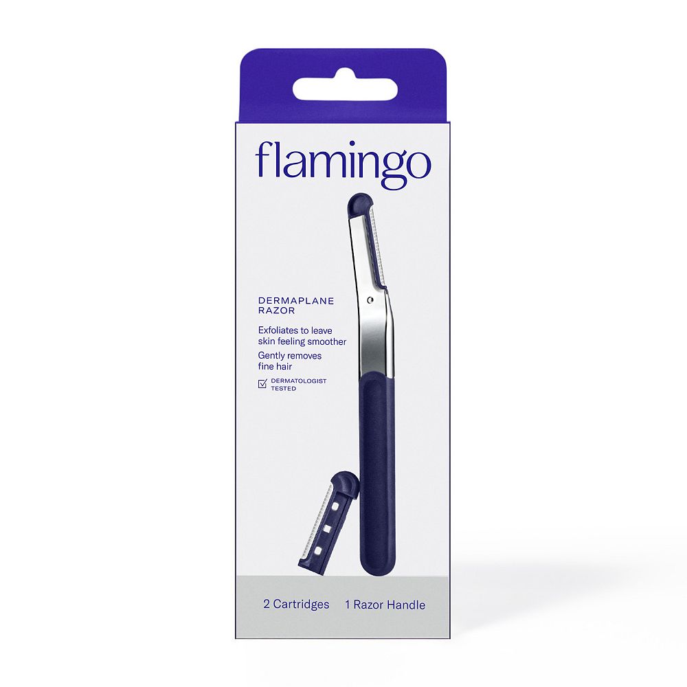 Women's Flamingo Dermaplane Refillable Razor