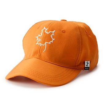 Women's SIJJL Maple Leaf Embroidered Orange Baseball Hat