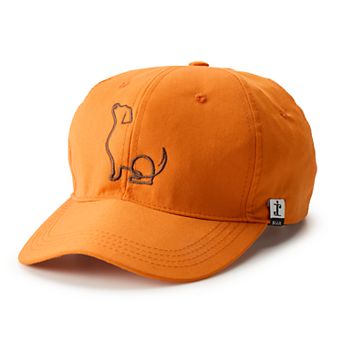 Women's SIJJL Puppy Embroidered Neon Orange Baseball Hat